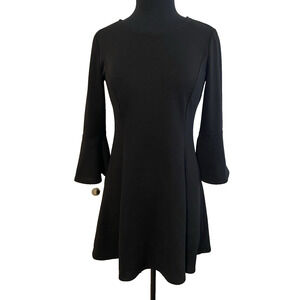 Magnolia Skye Little Black Dress Medium Boho Whimsgoth Flutter Sleeves Dark Mini